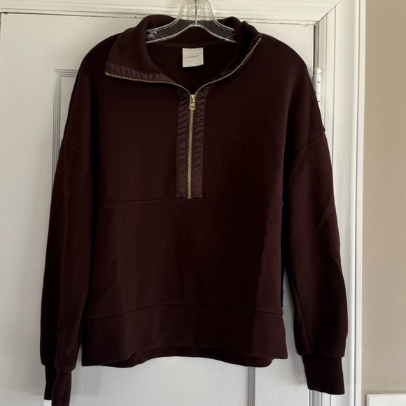 Varley Keller Half Zip Pullover in Coffee Bean NWOT - Picture 7 of 11